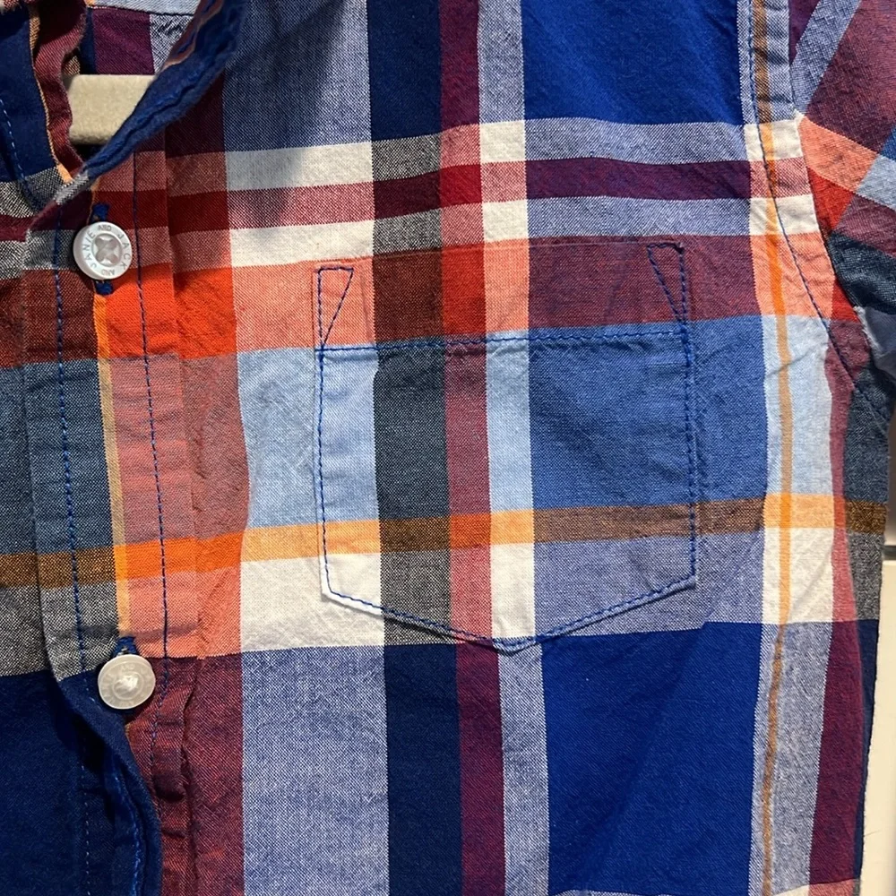 Boys Janie and Jack Plaid Shirt - 3T - Picture 3 of 4